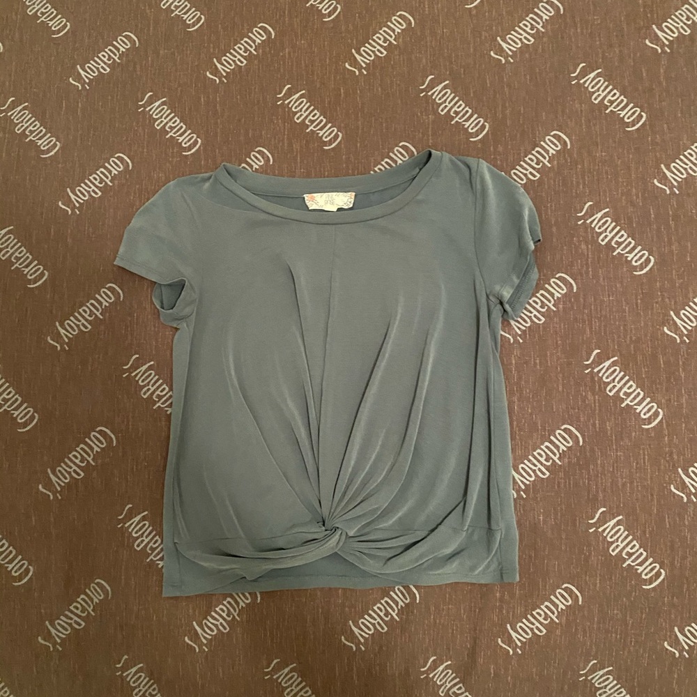 Greenish blue color short sleeve shirt